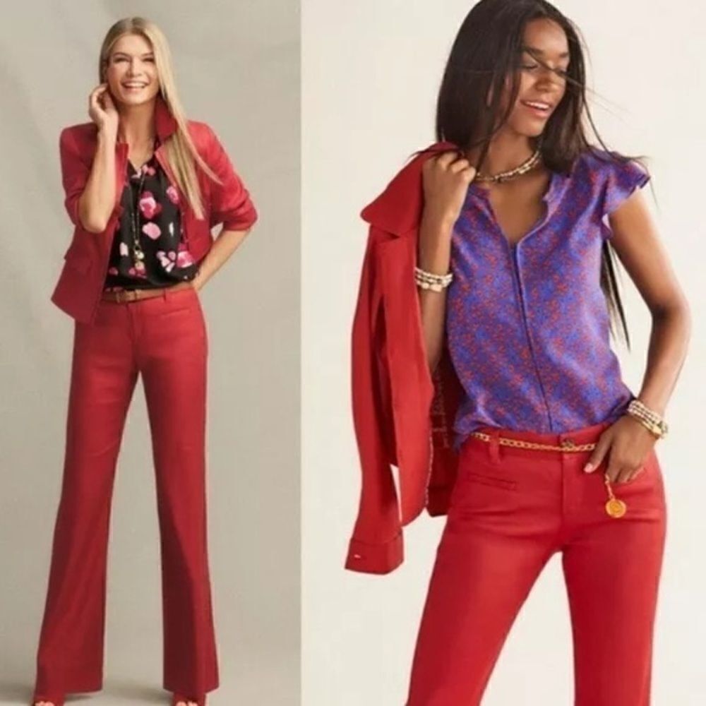 CAbi 5472 Red Valentine linen blend Jacket